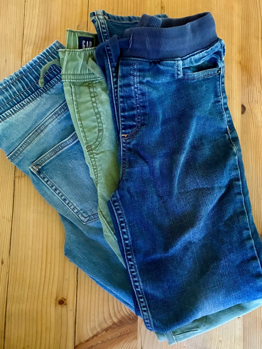 Bundle of 3 boys casual pants, elastic waist, 10/11, GAP, Primary, & Primark.